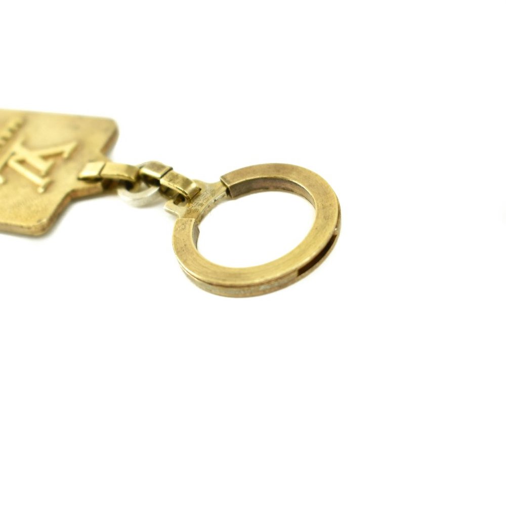 LOUIS VUITTON "Malletier Depuis LV" Logo Key Chain - Picture 8 of 9